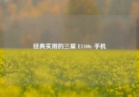 经典实用的三星 E1100c 手机