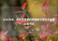 PUBG光点，游戏世界里的神秘指引及光线追踪设置方法