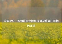 中国平安一账通注册全流程指南及登录注册相关介绍