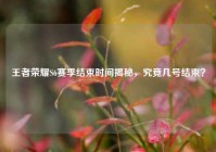 王者荣耀S6赛季结束时间揭秘，究竟几号结束？