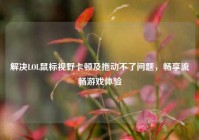 解决LOL鼠标视野卡顿及拖动不了问题，畅享流畅游戏体验