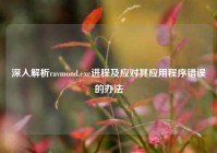 深入解析ravmond.exe进程及应对其应用程序错误的办法
