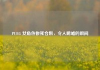 PUBG 女角色惨死合集，令人唏嘘的瞬间