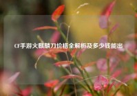 CF手游火麒麟刀价格全解析及多少钱能出