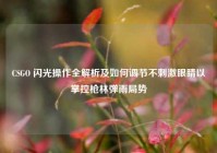 CSGO 闪光操作全解析及如何调节不刺激眼睛以掌控枪林弹雨局势