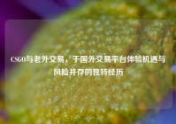 CSGO与老外交易，于国外交易平台体验机遇与风险并存的独特经历