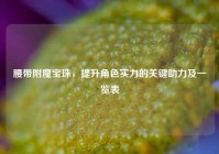 腰带附魔宝珠，提升角色实力的关键助力及一览表