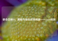使命召唤16，毒箭与致命战场利器——cod16短剑