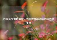 PUBG天空变色素材，为游戏增添别样色彩之软天空
