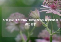安卓 CSGO 手机令牌，保障游戏账号安全的赛事得力助手
