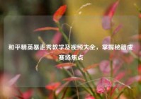 和平精英暴走秀教学及视频大全，掌握秘籍成赛场焦点