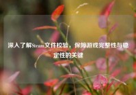 深入了解Steam文件校验，保障游戏完整性与稳定性的关键