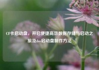 CF卡启动盘，开启便捷高效数据存储与启动之旅及dos启动盘制作方法