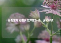 王者荣耀对塔伤害深度剖析，含义解读