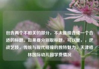 包含两个不相关的部分，不太能组合成一个合适的标题。如果要分别取标题，可以是，，逆战艺妓，传统与现代碰撞的独特魅力，天津格林国际幼儿园学费情况