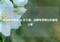 南京和平精英 QQ 区主播，闪耀电竞舞台的璀璨之星