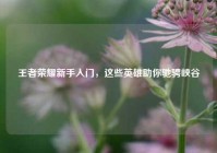 王者荣耀新手入门，这些英雄助你驰骋峡谷