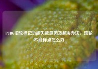 PUBG滚轮标记功能失效原因及解决办法，滚轮不能标点怎么办