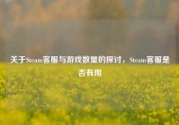 关于Steam客服与游戏数量的探讨，Steam客服是否有用