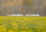 CSGO女团闪耀赛场，为女队加油助威