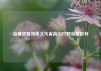 英雄联盟简单又伤害高的打野英雄推荐