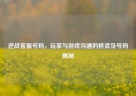 逆战客服号码，玩家与游戏沟通的桥梁及号码揭秘