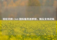 轻松切换 CSGO 国际服务器教程，畅玩全球战局