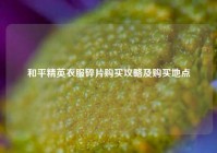 和平精英衣服碎片购买攻略及购买地点