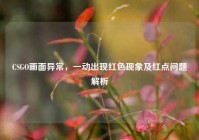 CSGO画面异常，一动出现红色现象及红点问题解析