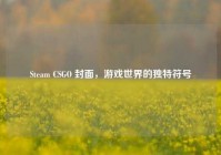 Steam CSGO 封面，游戏世界的独特符号