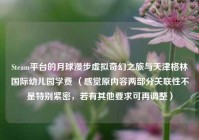 Steam平台的月球漫步虚拟奇幻之旅与天津格林国际幼儿园学费 （感觉原内容两部分关联性不是特别紧密，若有其他要求可再调整）