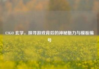 CSGO 玄学，探寻游戏背后的神秘魅力与模板编号