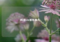 科普LOL那些事儿