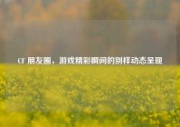 CF 朋友圈，游戏精彩瞬间的别样动态呈现