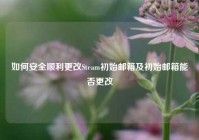 如何安全顺利更改Steam初始邮箱及初始邮箱能否更改