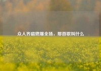 众人齐唱燃爆全场，那首歌叫什么