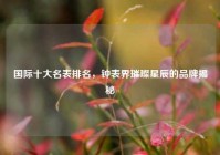国际十大名表排名，钟表界璀璨星辰的品牌揭秘