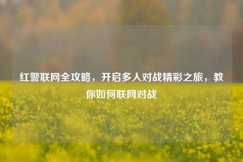 红警联网全攻略，开启多人对战精彩之旅，教你如何联网对战