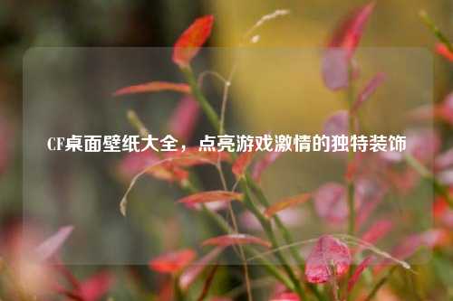CF桌面壁纸大全，点亮游戏激情的独特装饰