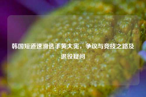 韩国短道速滑选手黄大宪，争议与竞技之路及退役疑问