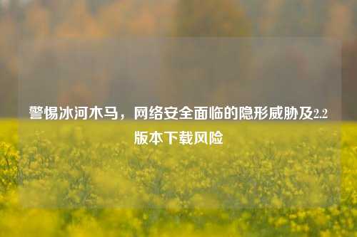 警惕冰河木马,网络安全面临的隐形威胁及2.2版本下载风险