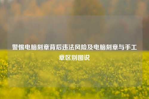 警惕电脑刻章背后违法风险及电脑刻章与手工章区别图说
