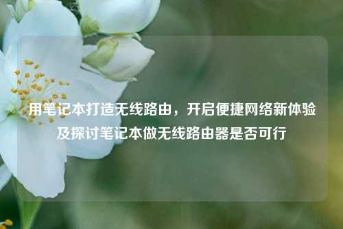 用笔记本打造无线路由,开启便捷网络新体验及探讨笔记本做无线路由器是否可行