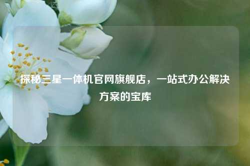 探秘三星一体机官网旗舰店,一站式办公解决方案的宝库