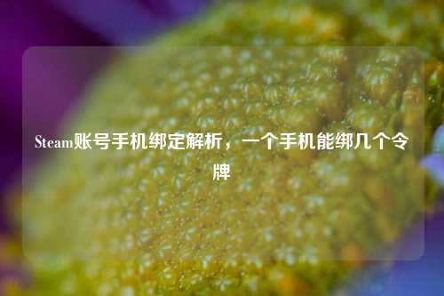 Steam账号手机绑定解析，一个手机能绑几个令牌