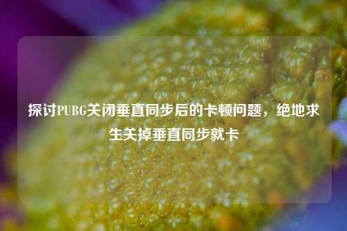 探讨PUBG关闭垂直同步后的卡顿问题，绝地求生关掉垂直同步就卡