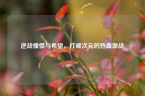 逆战憧憬与希望,打破次元的热血激战