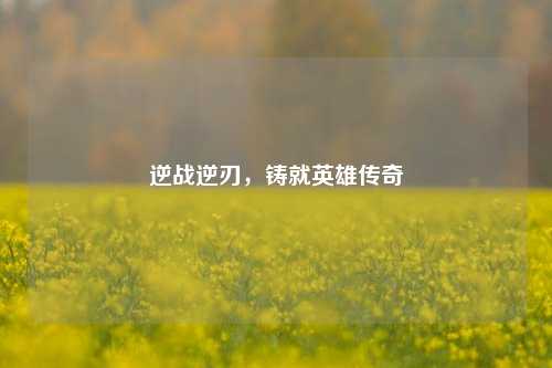 逆战逆刃，铸就英雄传奇