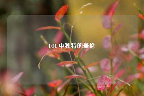 LOL 中独特的盖伦