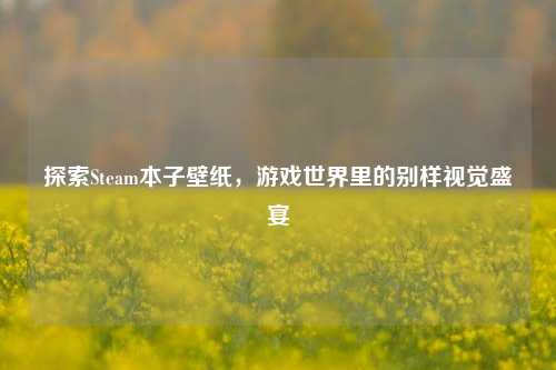 探索Steam本子壁纸，游戏世界里的别样视觉盛宴